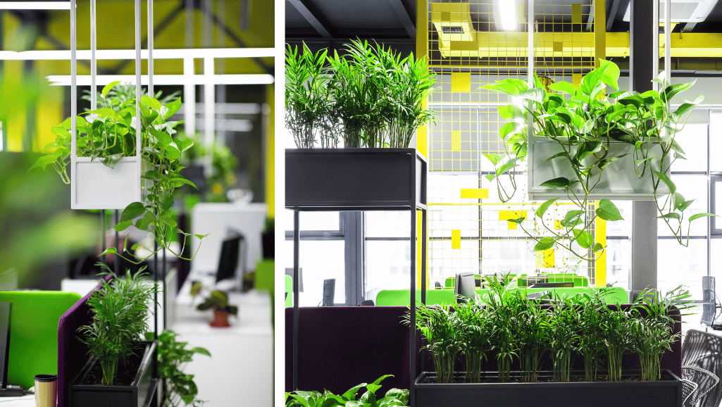 rośliny do biura